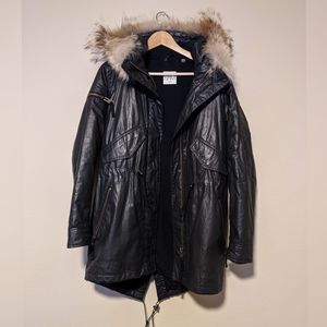 SAM. Hudson Raccoon Trim Parka w/ Waxed Exterior
